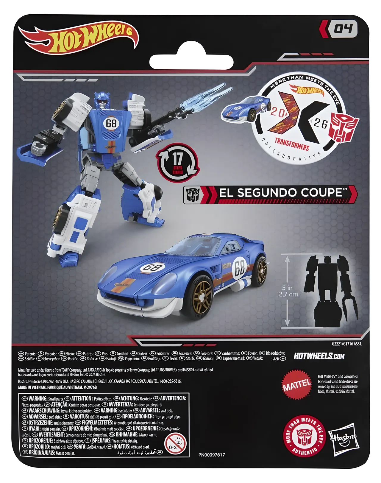 Hasbro Transformers Hot Wheels El Segundo Coupe 5" Action Figure - Image 6