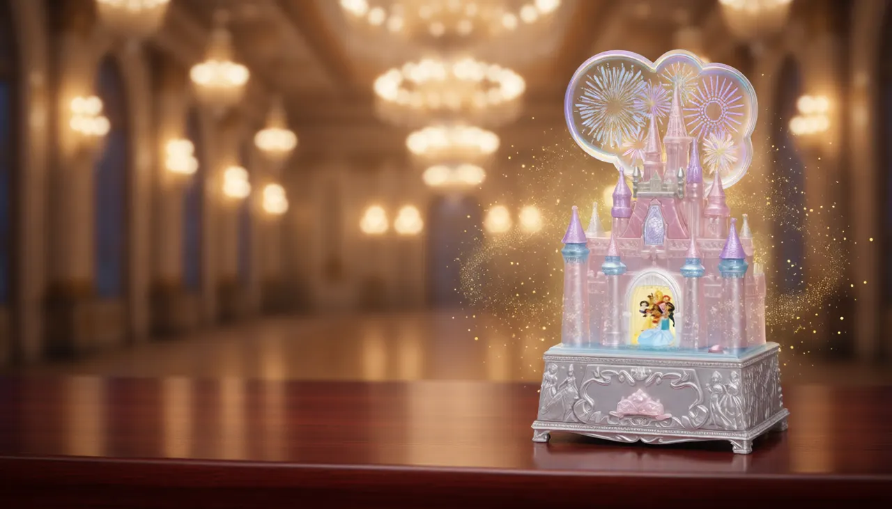 Jakks Pacific Disney 100 Cinderella Castle Musical Jewelry Box - Image 3