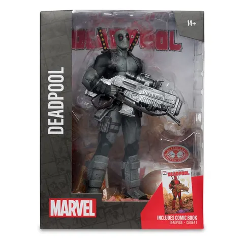 Marvel Deadpool Grey Suit Red Platinum 12" 1/6 Scale Statue