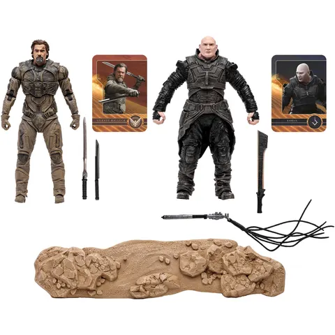 McFarlane Toys Dune: Part Two Gurney Halleck & Glossu Rabban 7" 2-Pack