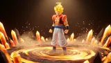 Banpresto Dragon Ball Z Dokkan Battle Super Gogeta Ichibansho 20cm - Thumbnail 5