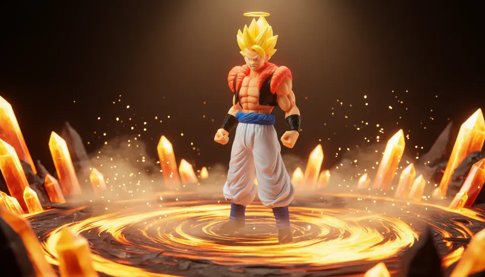 Banpresto Dragon Ball Z Dokkan Battle Super Gogeta Ichibansho 20cm