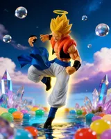 Banpresto Dragon Ball Z Dokkan Battle Super Gogeta Ichibansho 20cm - Thumbnail 4