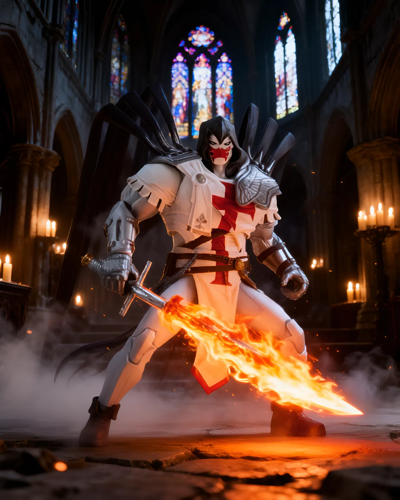 McFarlane Toys DC Multiverse Gold Label Azrael White Templar 7" Figure - Image 7