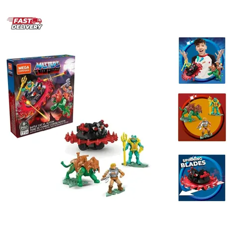 MEGA Masters of the Universe Battle Cat vs Roton Buildable Set (GPH23)