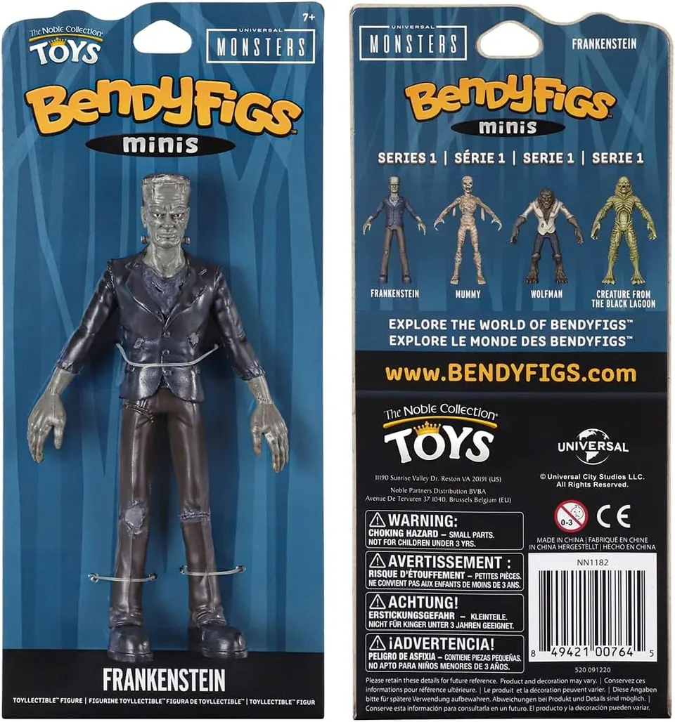 Noble Collection Frankenstein's Monster Mini BendyFig 5.5in (14cm) - Image 3