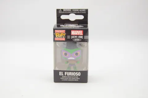 Funko Marvel Lucha Libre Hulk Pocket Pop! Keychain – Vinyl Mini Figure