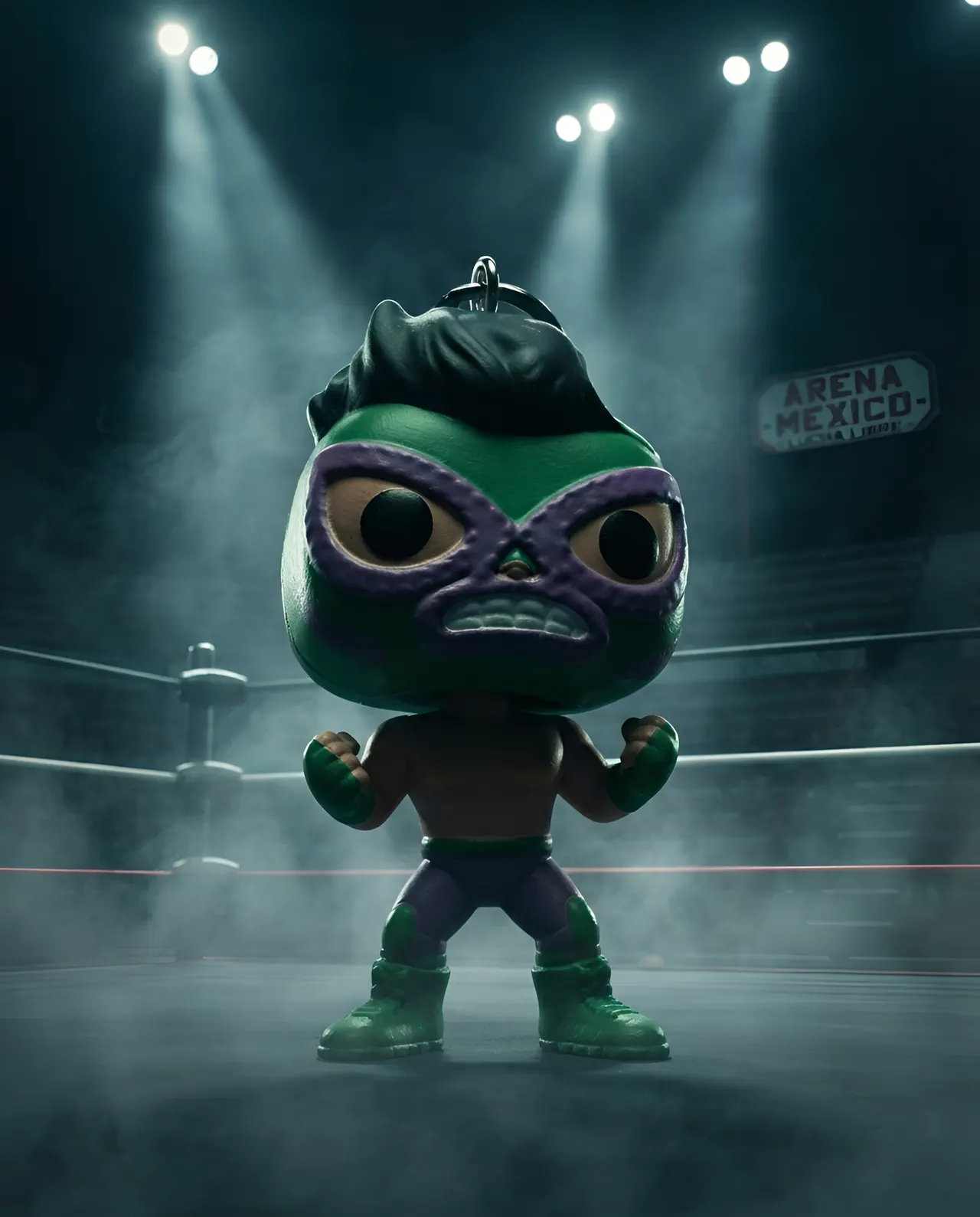 Funko Marvel Lucha Libre Hulk Pocket Pop! Porte-clés – Mini figurine en vinyle - Image 10
