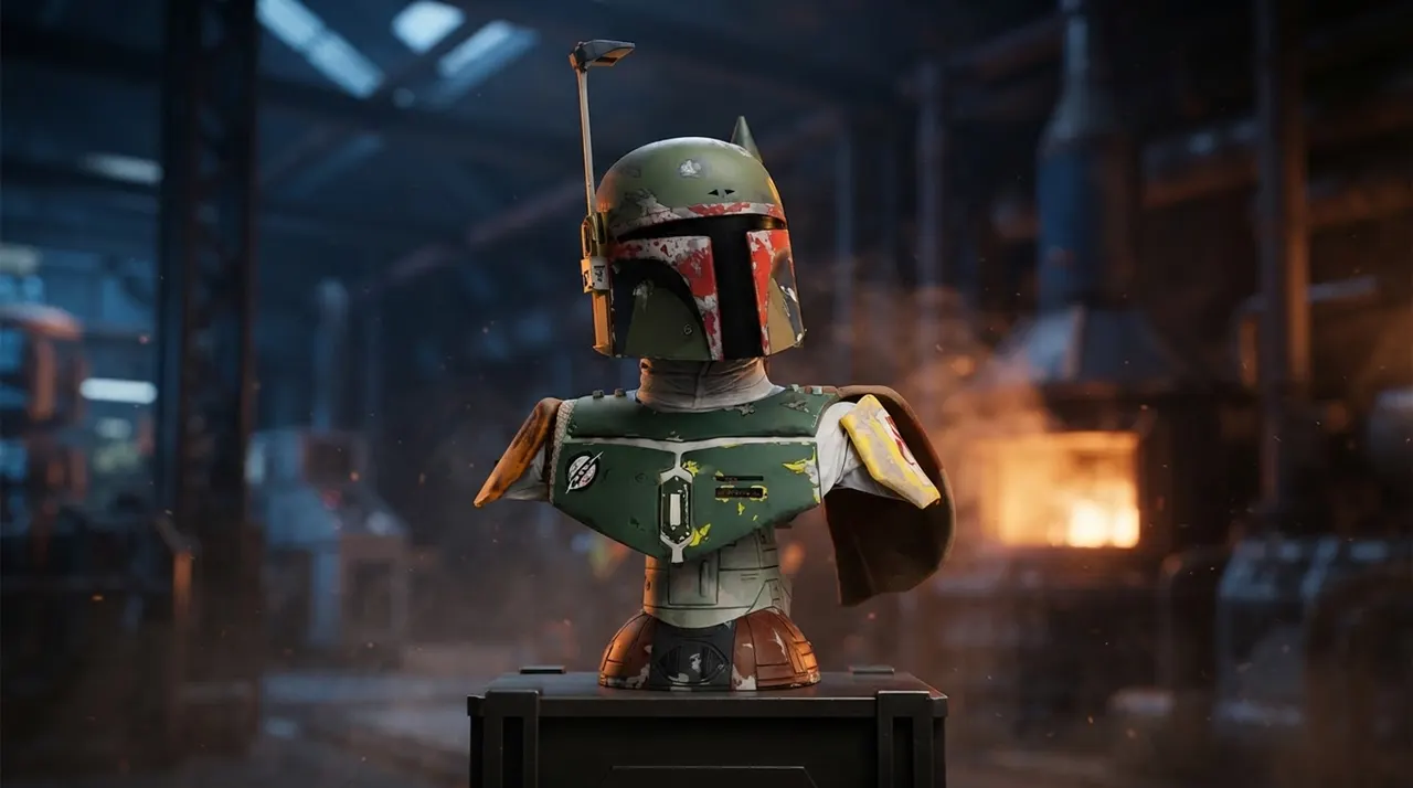 Diamond Select Toys Boba Fett 1:2 Scale Legends in 3-Dimensions Bust - Image 9