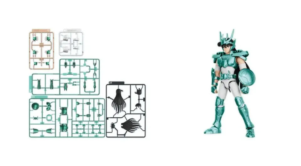 Blokees Champion Class Model Kit – Dragon Shiryu (Saint Seiya) - Image 1