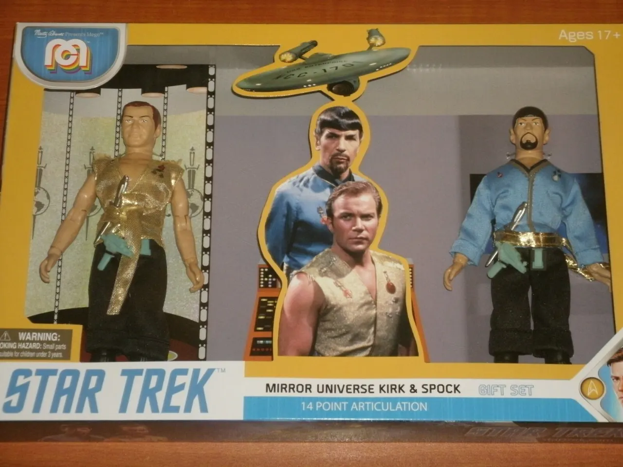 Mego Toys Star Trek Mirror Universe Kirk & Spock 8" 2-Pack - Image 5