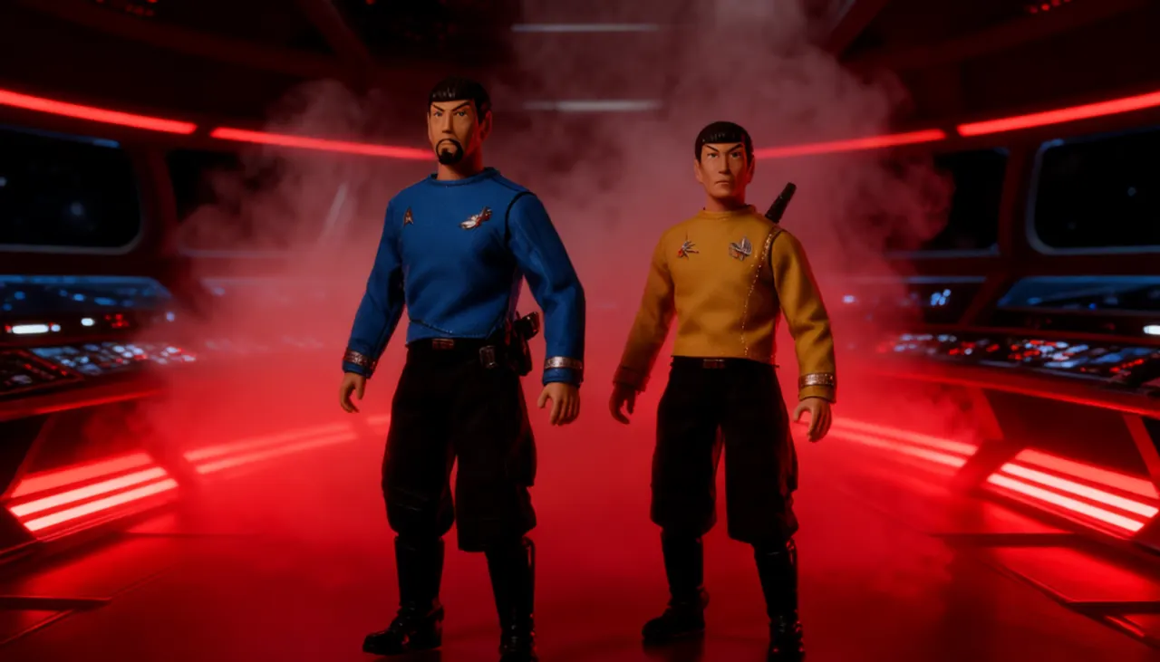 Mego Toys Star Trek Mirror Universe Kirk & Spock 8" 2-Pack - Image 9