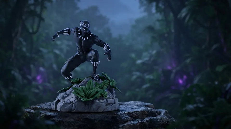 Schleich Black Panther Action Figure – Marvel 21513