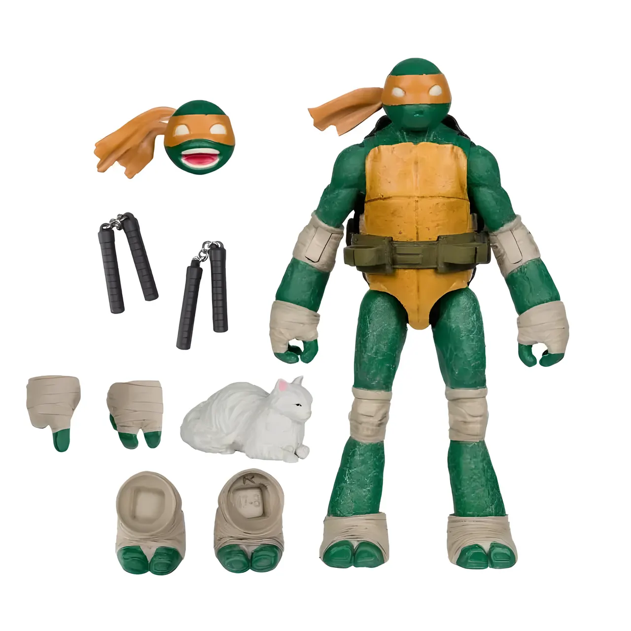 McFarlane Toys Michelangelo Page Punchers Action Figure with Comic - Image 1
