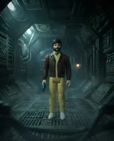 Super7 ReAction Alien Captain Dallas 3.75" Figure (Blue Card) - Thumbnail 6