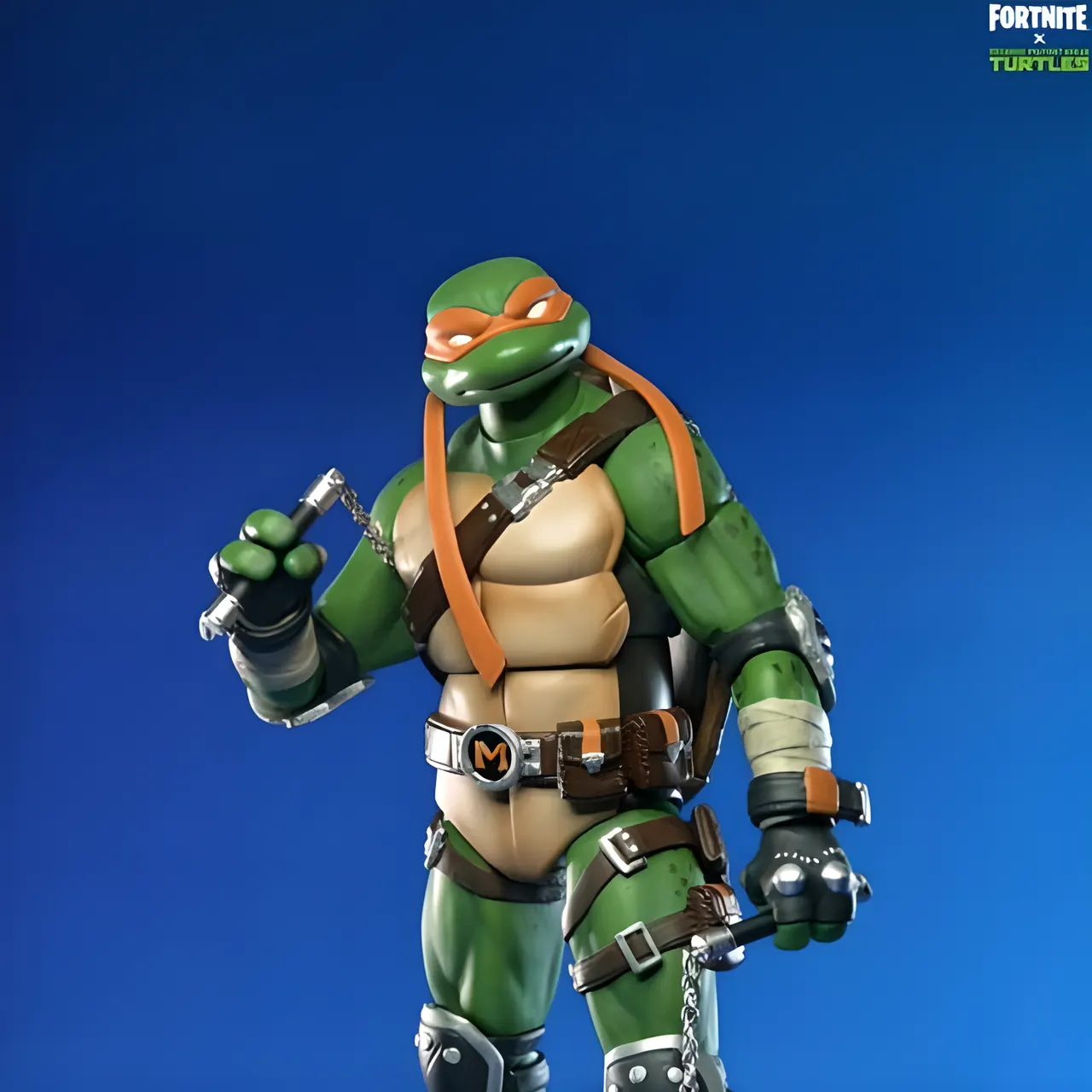NECA Ultimate Michelangelo Action Figure - 7" TMNT Fortnite Crossover - Image 3