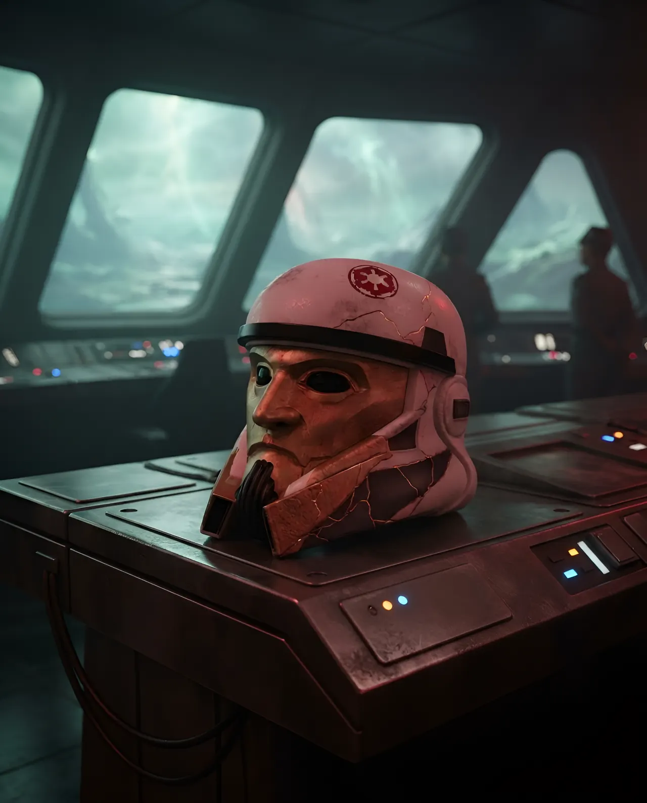 Hasbro Star Wars Black Series Captain Enoch (Ahsoka) 1:1 Helmet - Image 6