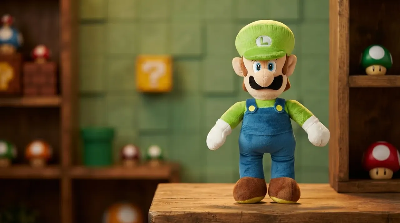 Nintendo Super Mario Luigi Jumbo Plush – 20‑inch - Image 4