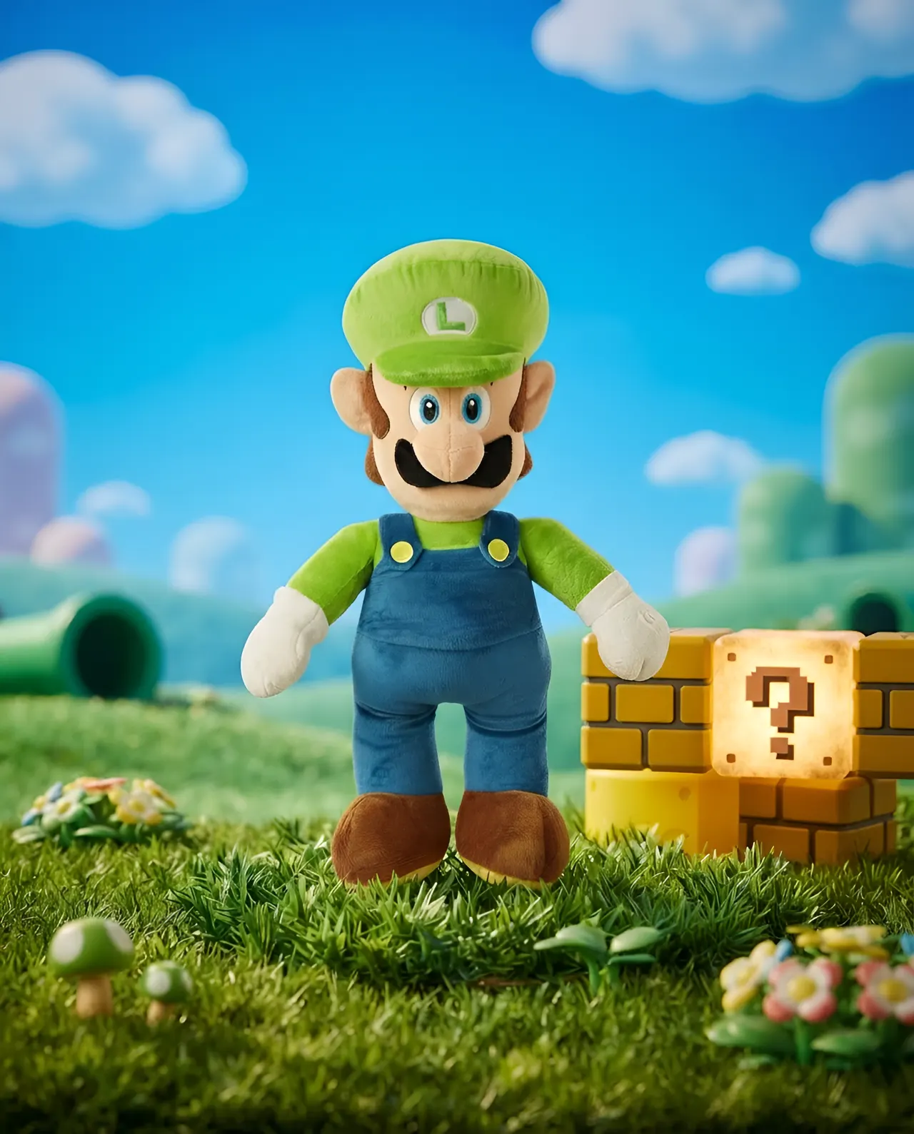Nintendo Super Mario Luigi Jumbo Plush – 20‑inch - Image 5
