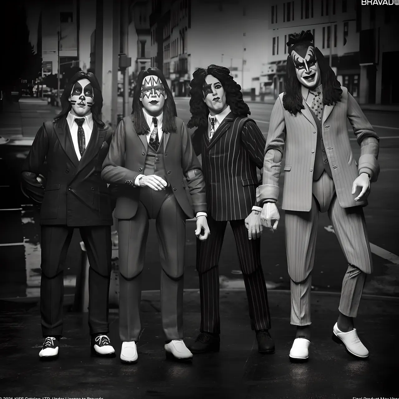 NECA KISS Dressed to Kill 4-Pack Action Figures – 7‑inch - Image 1