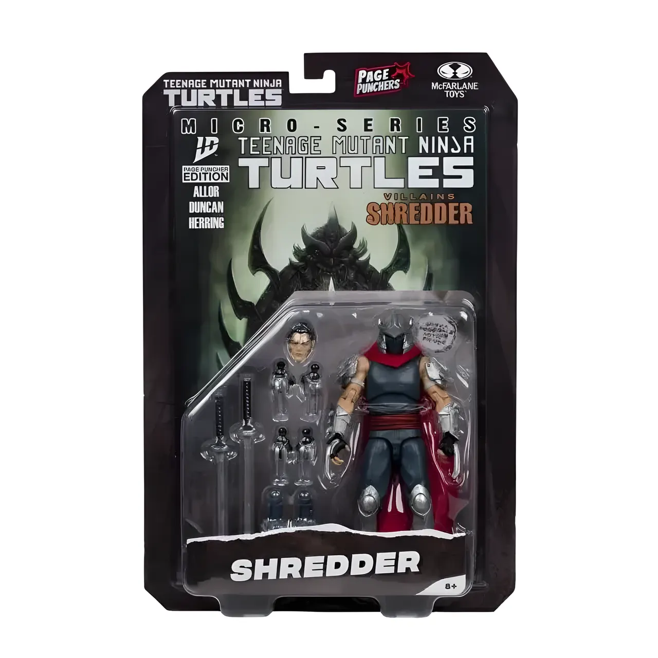 McFarlane Toys TMNT Page Punchers Shredder 5" Action Figure con cómic - Image 6
