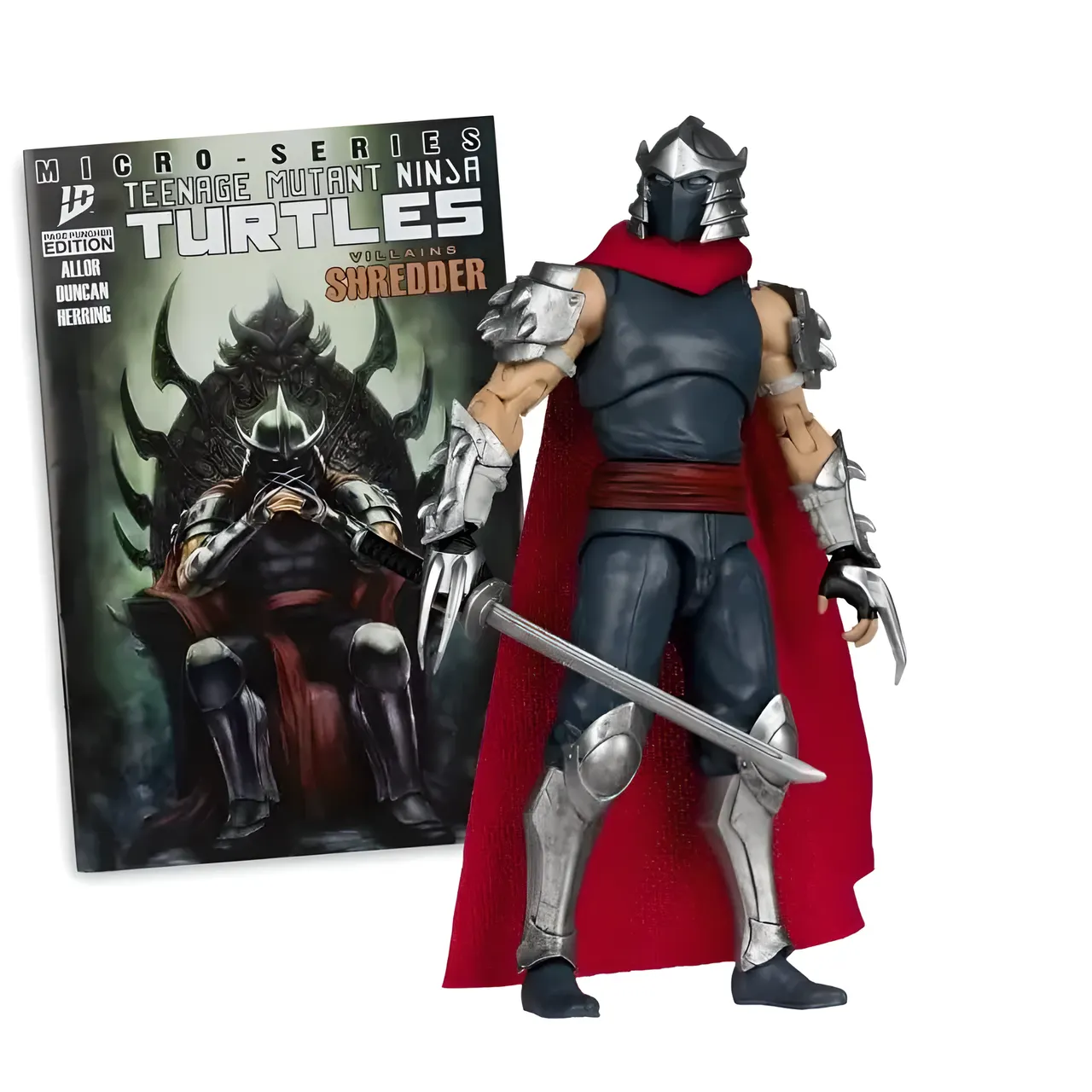 McFarlane Toys TMNT Page Punchers Shredder 5" Action Figure con cómic - Image 2