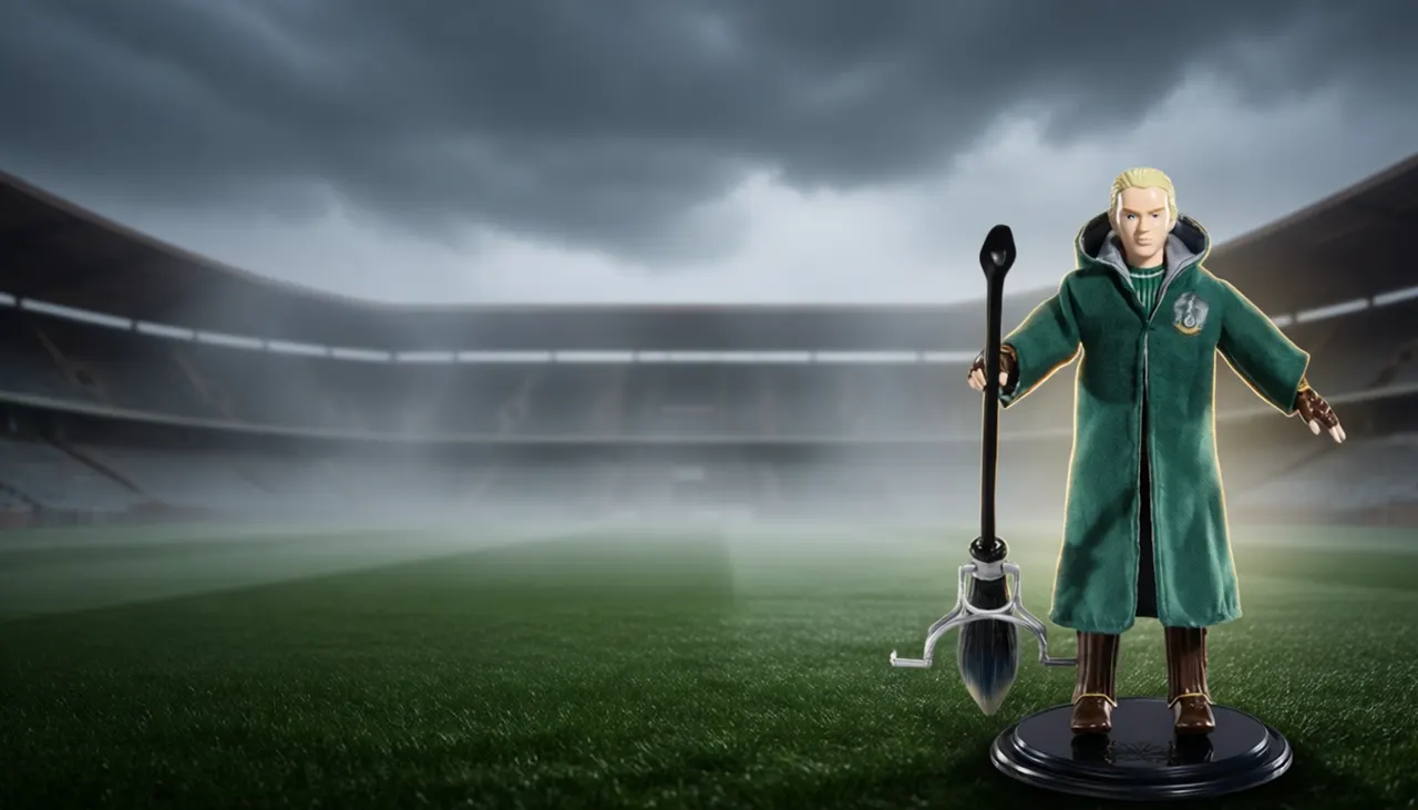 Alliance Entertainment Bendyfig Draco Malfoy Quidditch Figure - Image 3