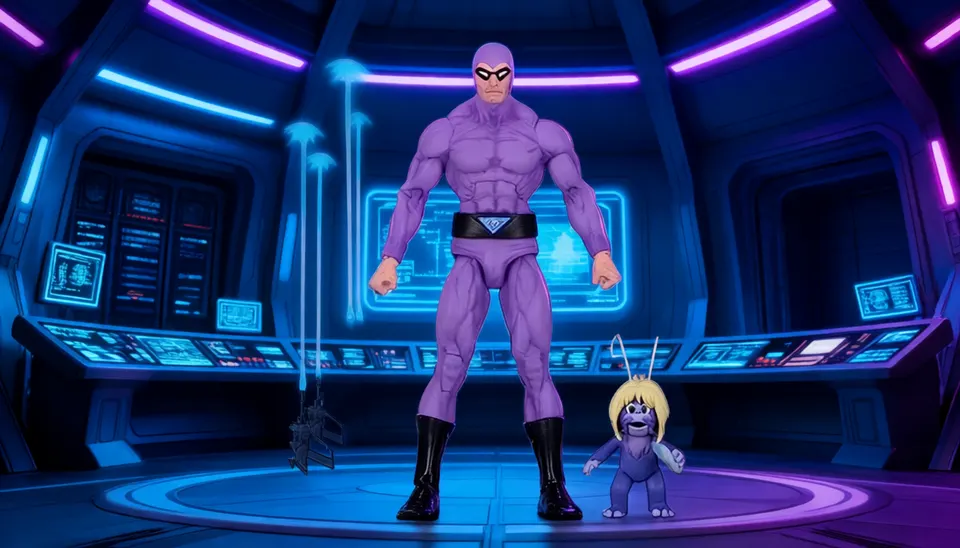NECA The Phantom 7" Scale Action Figure – Defenders of the Earth