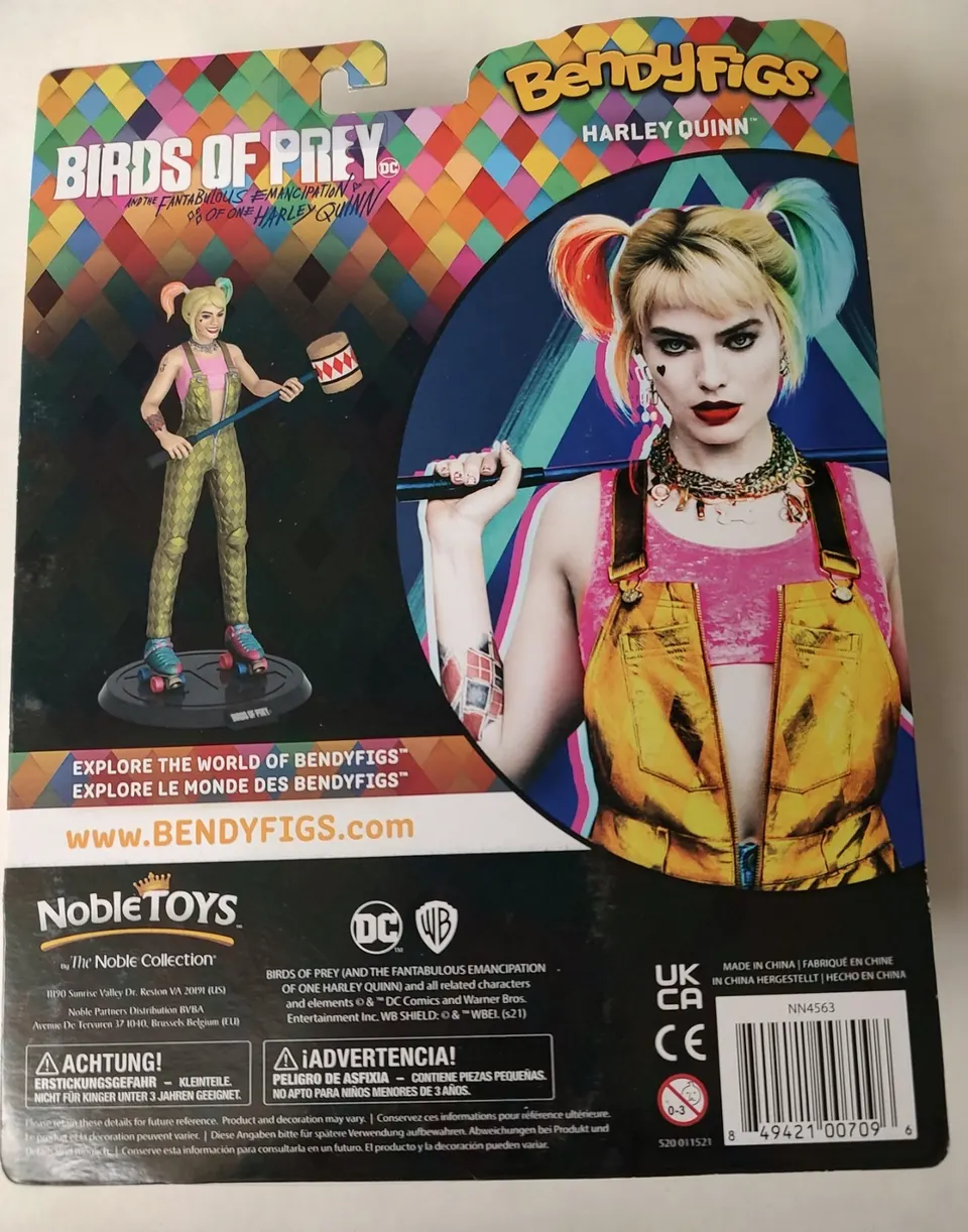 BendyFigs Harley Quinn Birds of Prey BOP Flexible Figure - Image 3