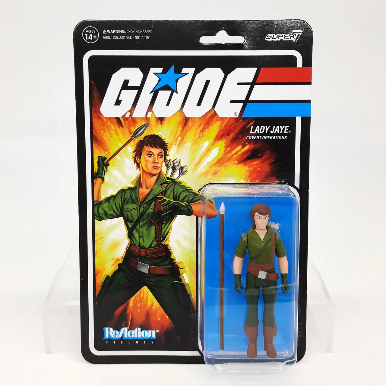 Super7 G.I. Joe Lady Jaye ReAction Animated Figure – 3.75" - Image 3