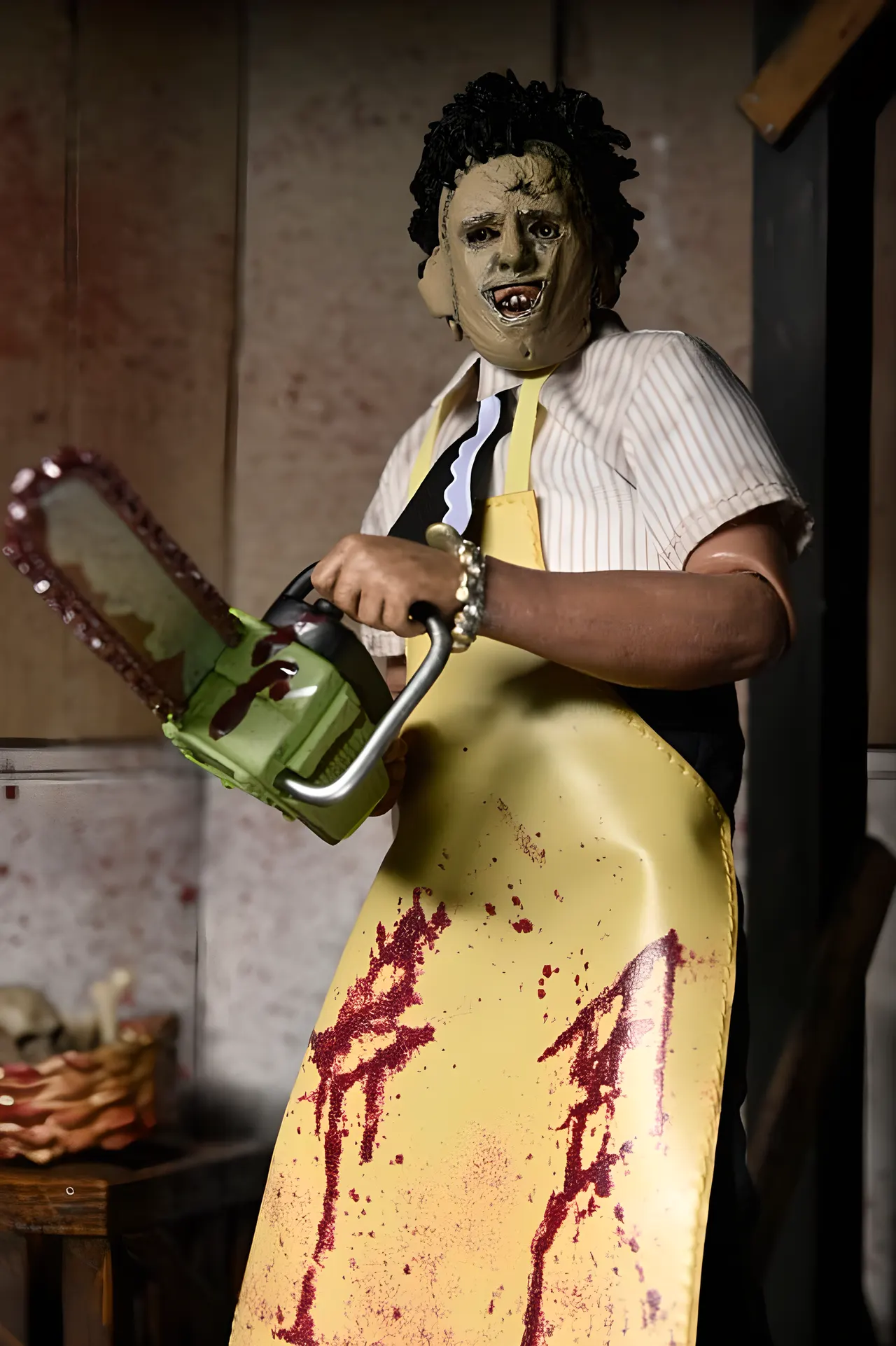 NECA Retro Cloth Leatherface "Pretty Woman" 50th Anniversary Action Figure - Image 3