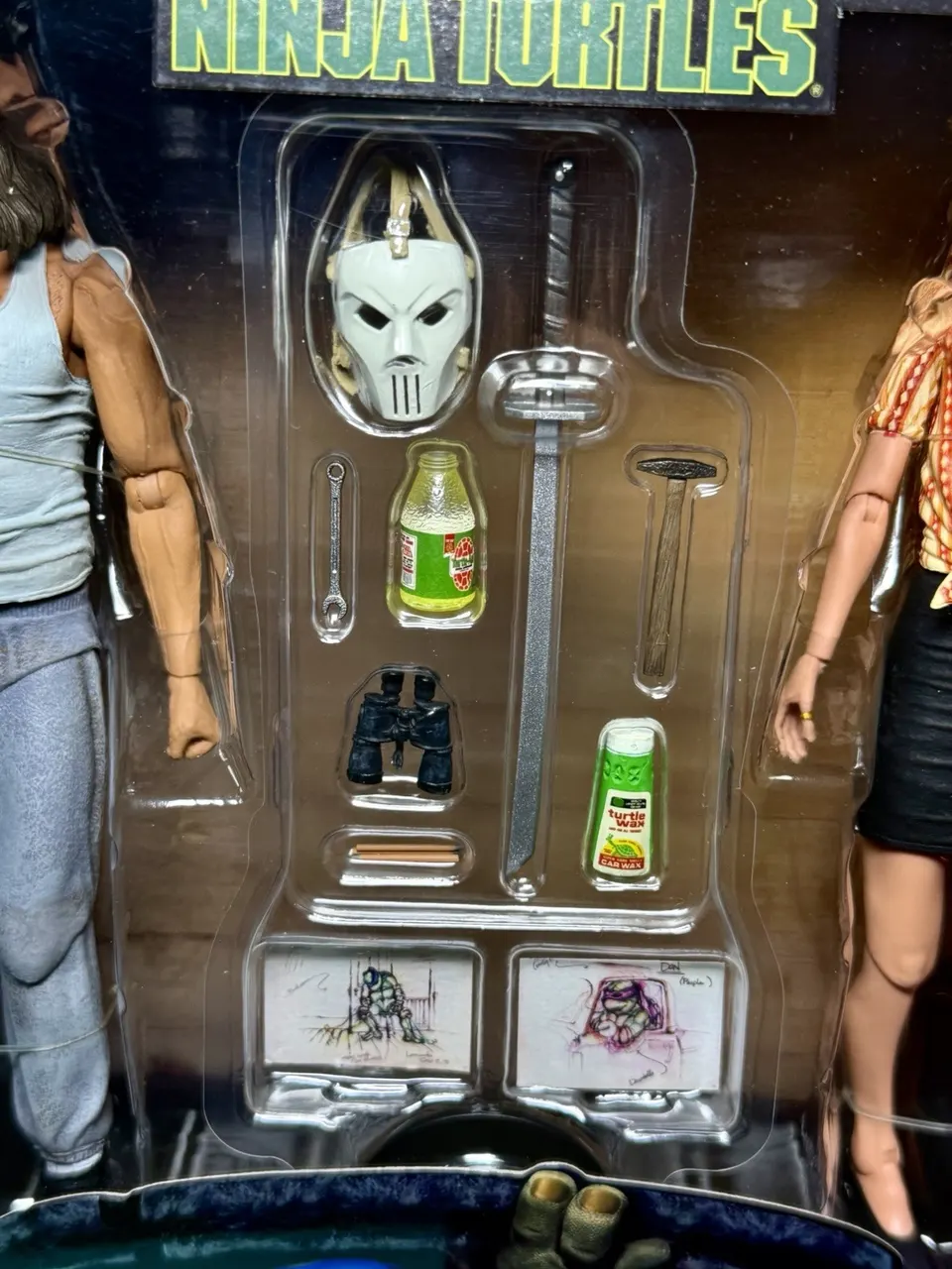 NECA Teenage Mutant Ninja Turtles 1990 Movie 7" April O'Neil & Casey Jones 2-Pack Action Figures - Image 6
