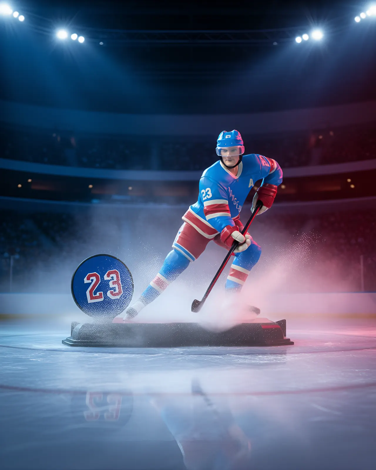 McFarlane SportsPicks Adam Fox 7" Rangers Centennial Figure - Image 12