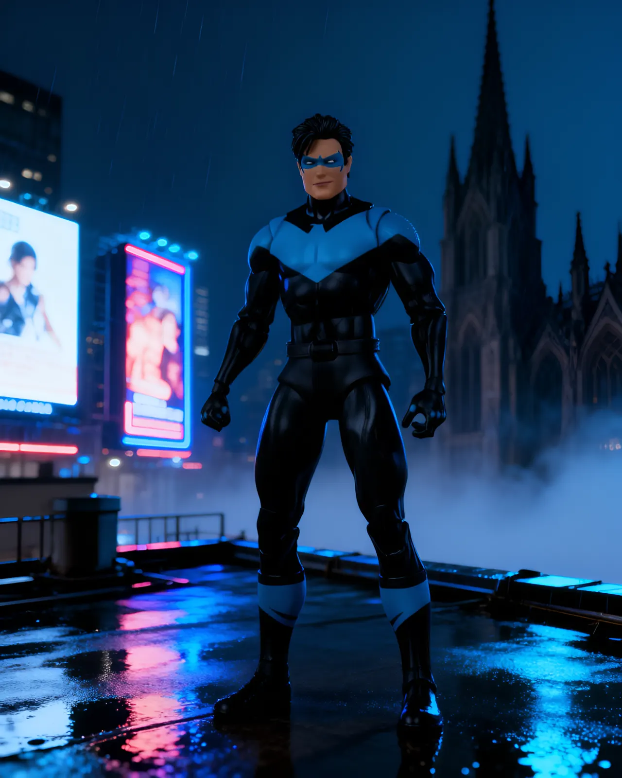 McFarlane Toys Nightwing Page Punchers #81 7" Action Figure + Comic - Image 8