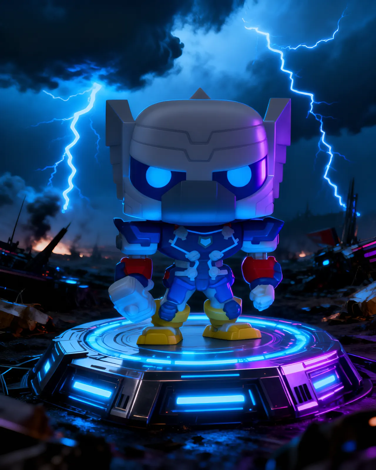 Funko POP! Marvel Avengers Mech Strike Thor - Image 3