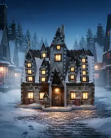 Wrebbit 3D Harry Potter Three Broomsticks Hogsmeade 390-Piece Puzzle - Thumbnail 7