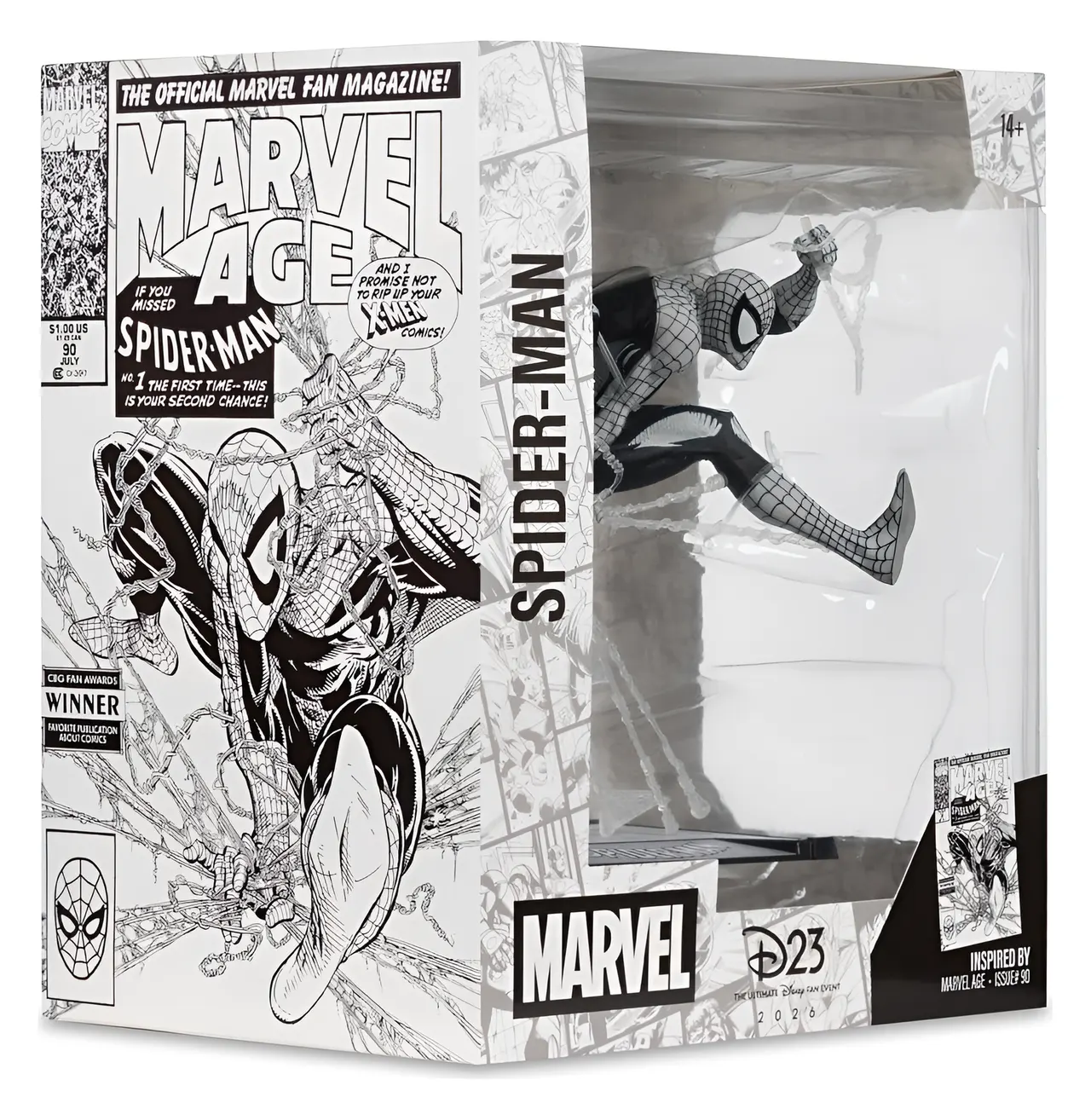 McFarlane Toys Marvel Rivals Spider-Man Line Art D23 1:10 Figure - Image 9