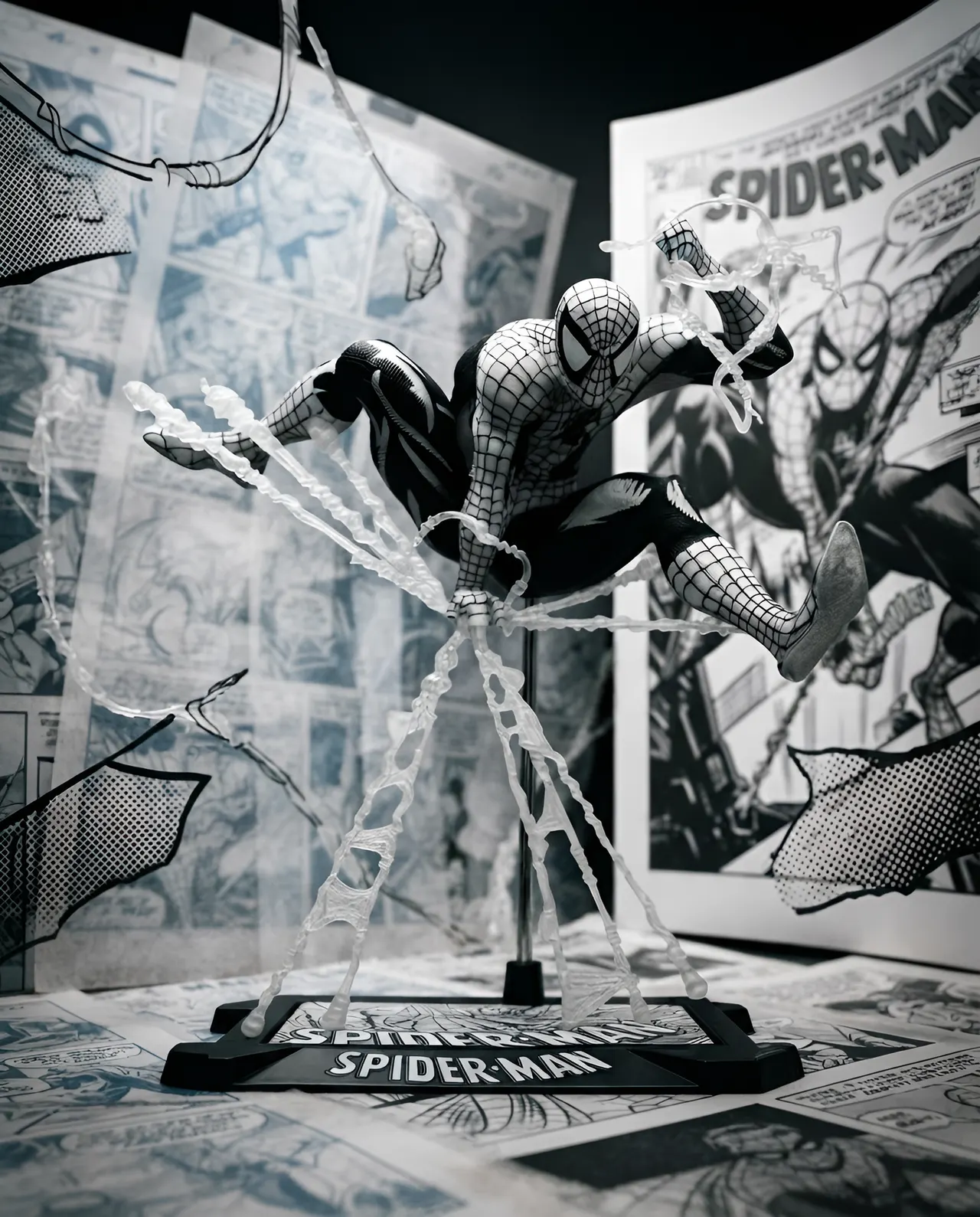 McFarlane Toys Marvel Rivals Spider-Man Line Art D23 1:10 Figure - Image 12