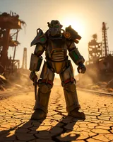 McFarlane Toys Scorched Sierra Power Armor Action Gaming Figure Fallout - Thumbnail 7