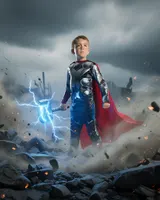 Rubie's Marvel Thor Kids Costume – Avengers Age of Ultron - Thumbnail 3