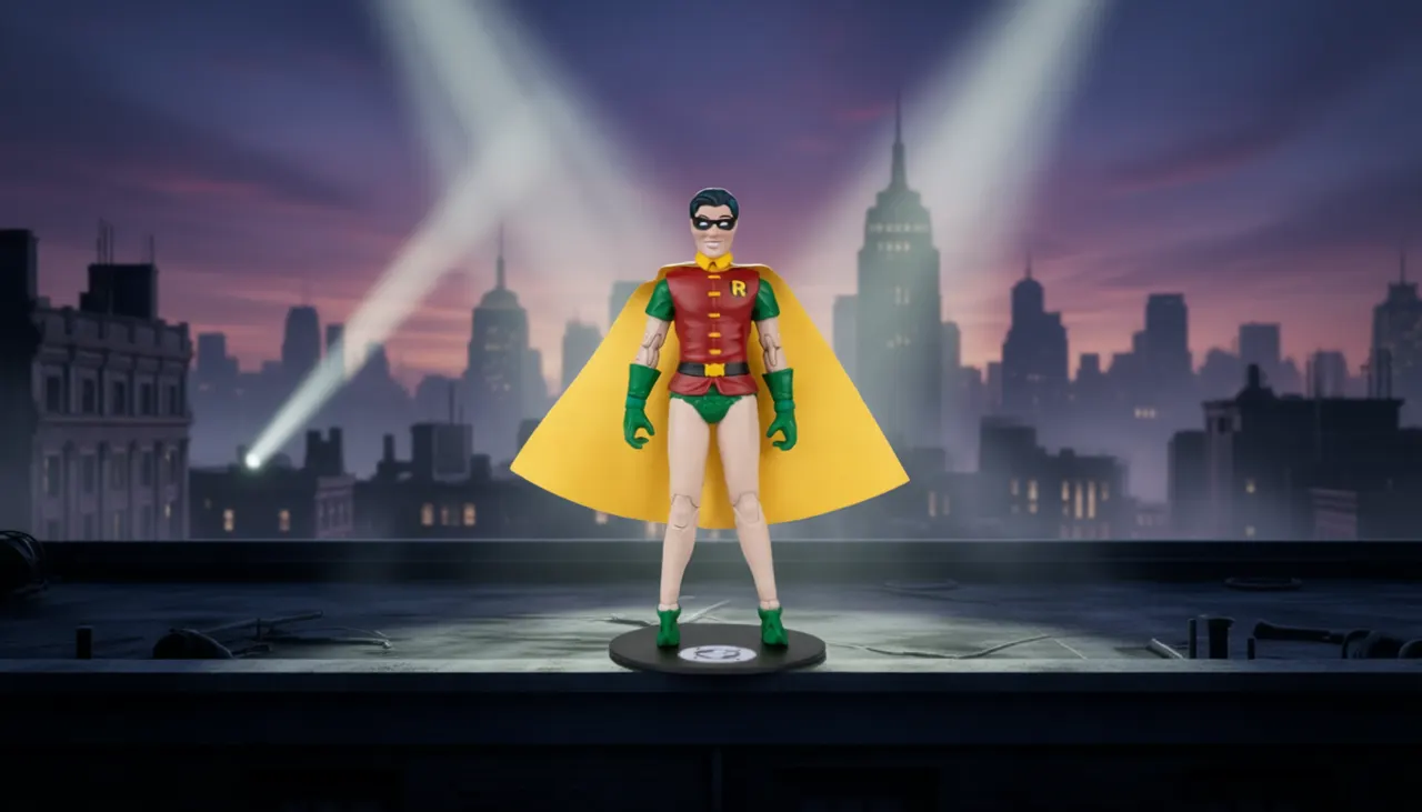 McFarlane Toys DC 7in Robin (Dick Grayson) Action Figure with Comic - Image 9