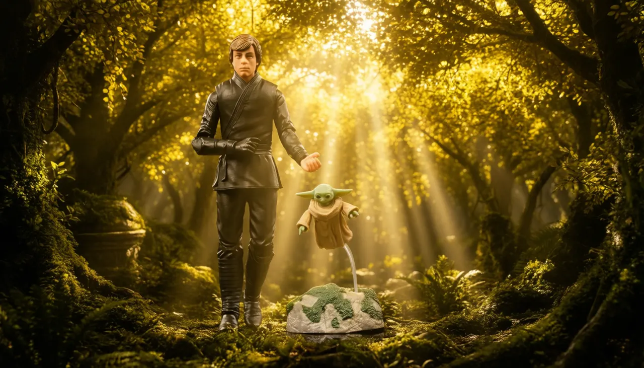 Hasbro Star Wars Black Series Luke Skywalker & Grogu 2-Pack 6" - Image 12