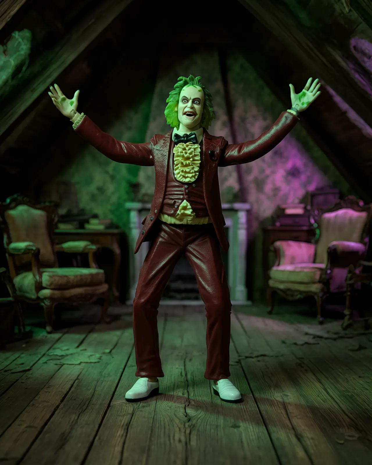 NECA Beetlejuice Red Tuxedo 18 cm Action Figure – 1/4 Scale - Image 7