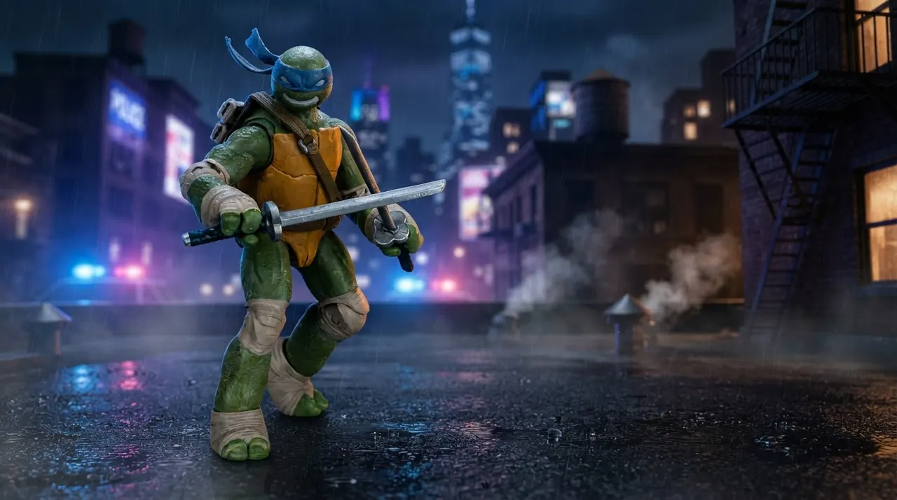 McFarlane Toys TMNT Page Punchers Leonardo 5" Action Figure with Comic - Image 7