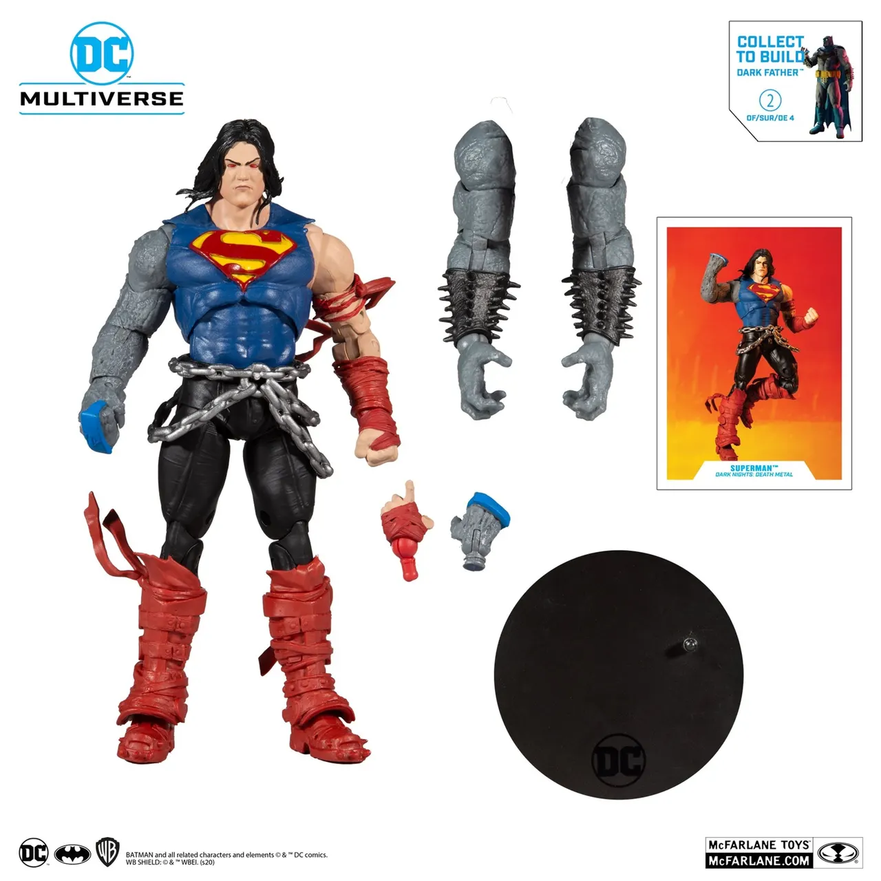 McFarlane Toys DC Multiverse Build-A-Figure Death Metal Superman 7" - Image 2