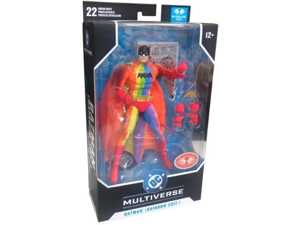 McFarlane Toys DC Multiverse Rainbow Batman 7" Action Figure - Image 1