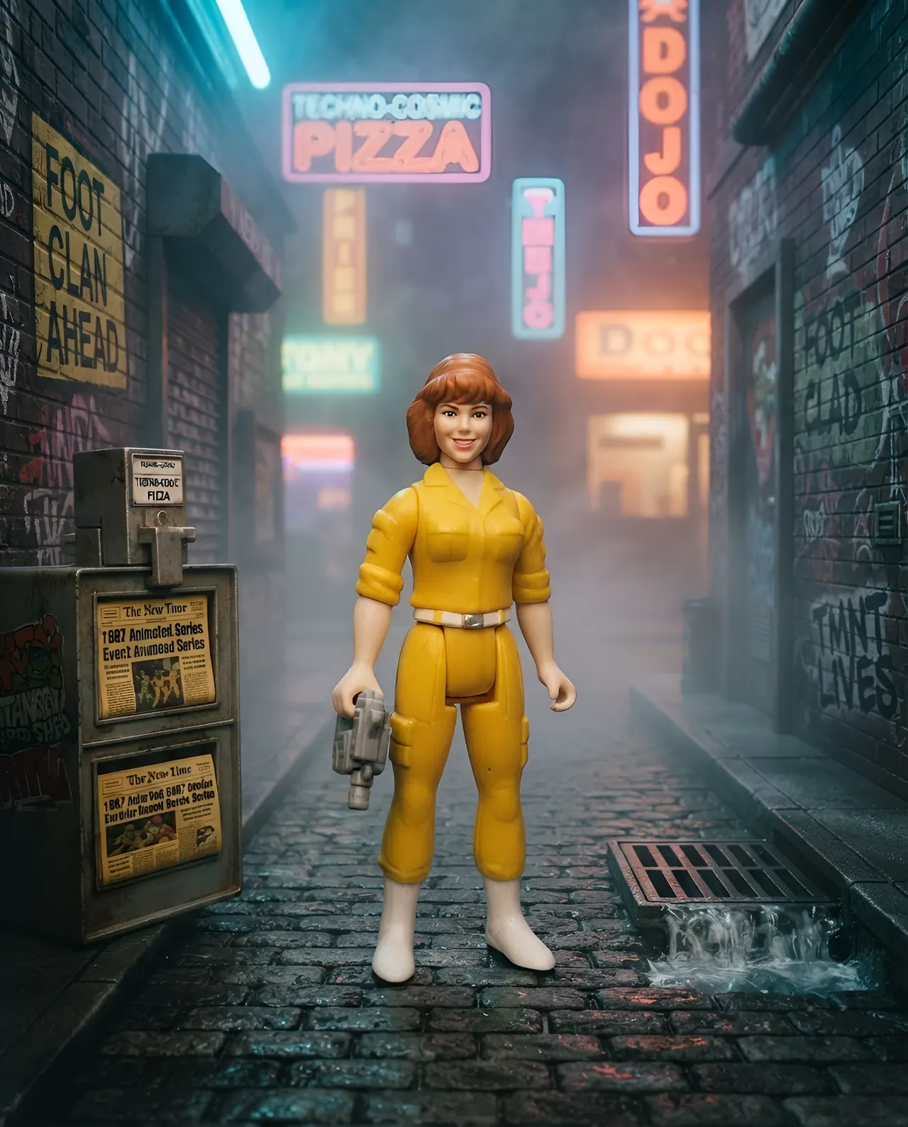 Super7 ReAction 3.75" April O'Neil TMNT TV '87 Figure - Image 5