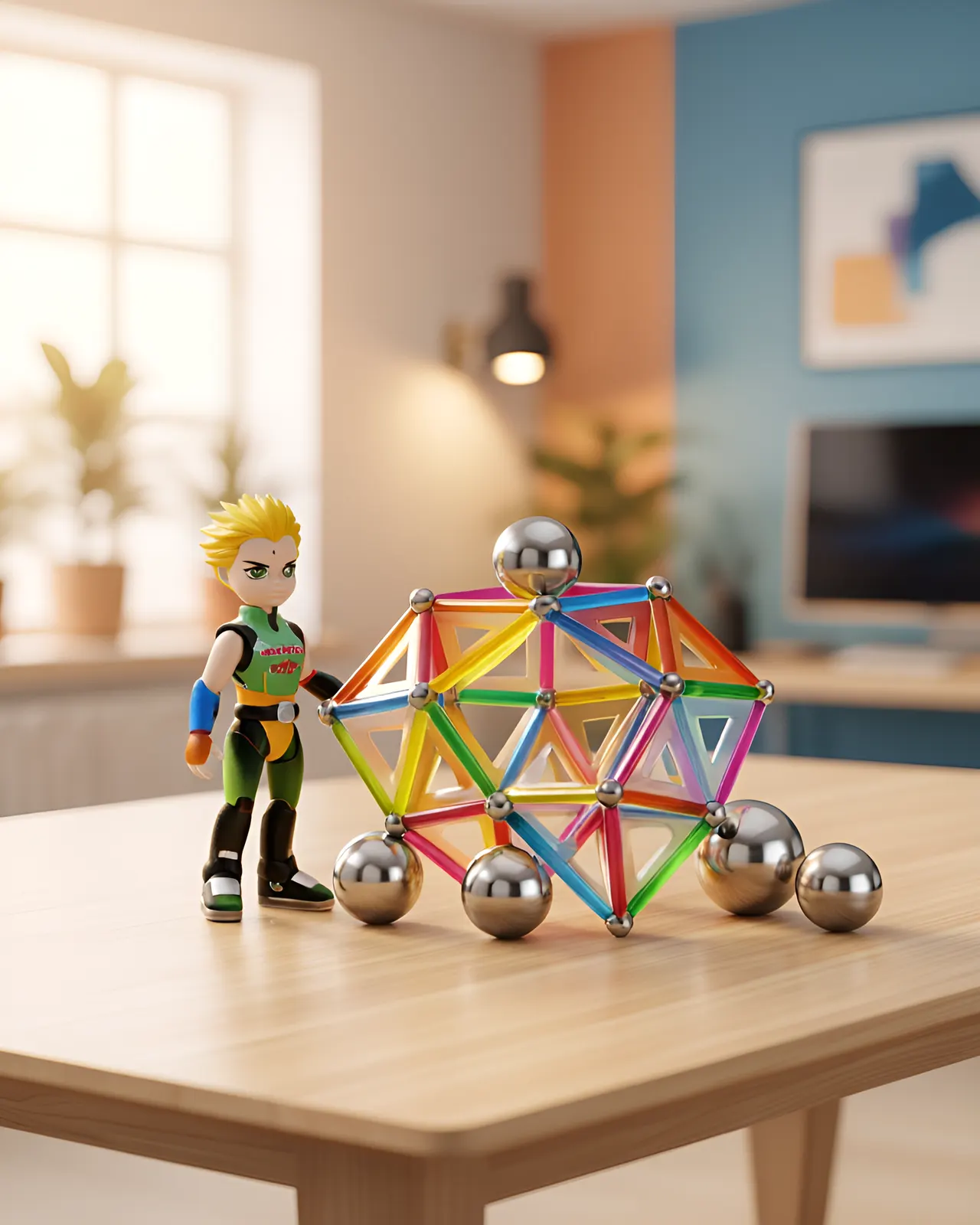 Geomag Confetti Magnetic Building Set – 83 Pieces - Image 2