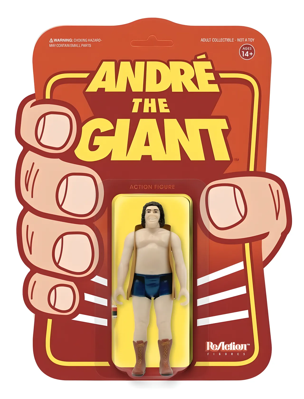 Super7 WWE ReAction Andre the Giant Figure – Vest with Beer Can - Image 5