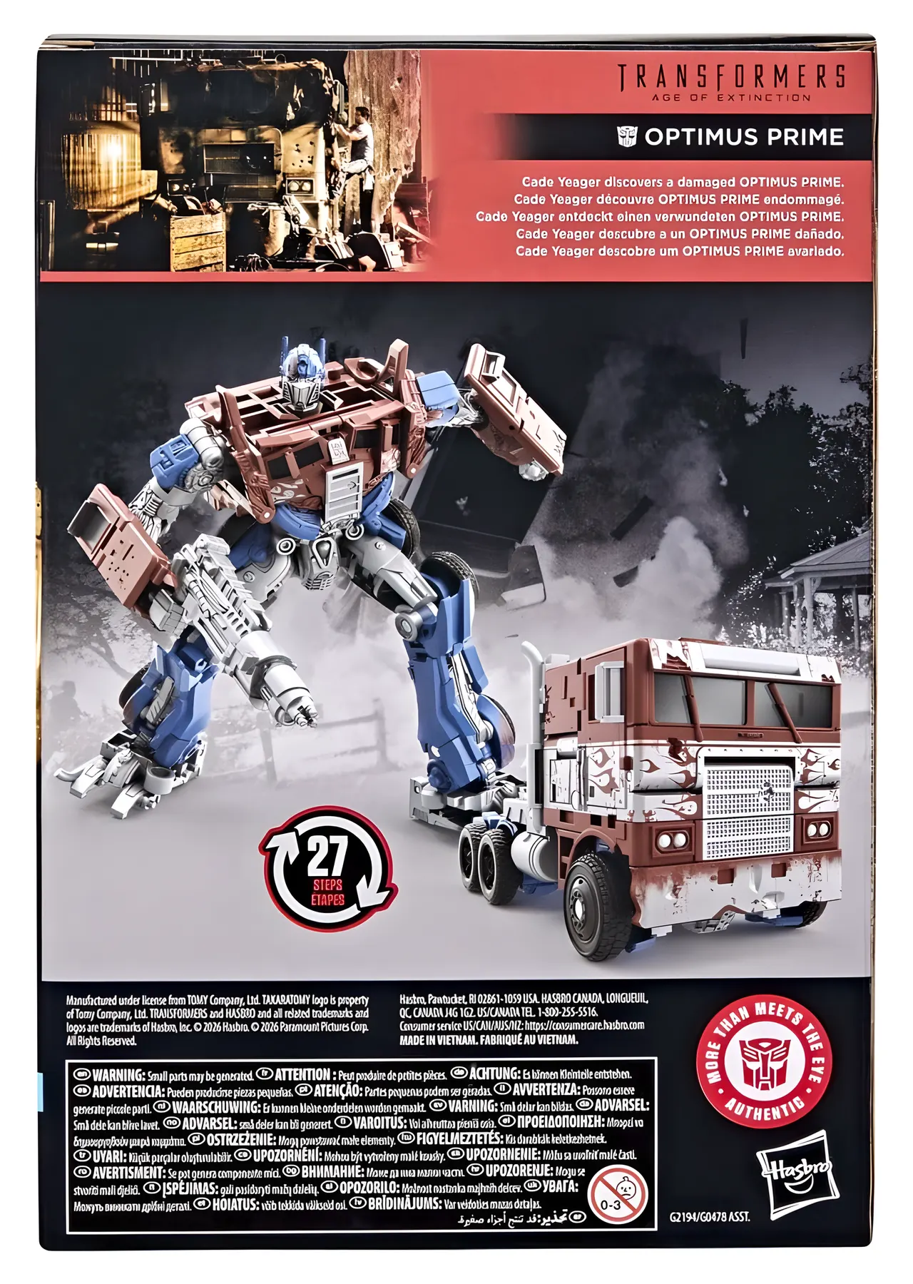 Hasbro Optimus Prime Age of Extinction Voyager 17cm Figure - Image 4